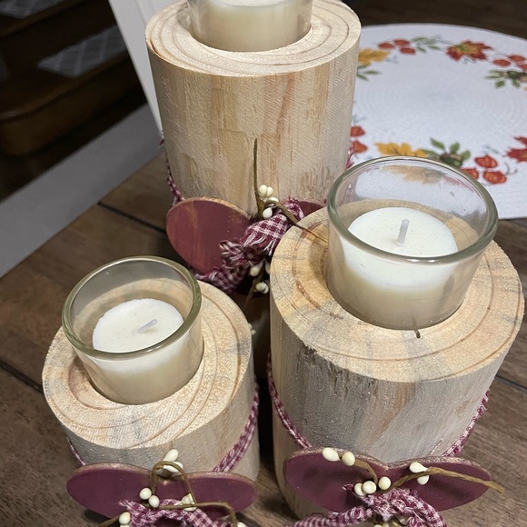 Handmade candle holders. - Picture 3 of 3
